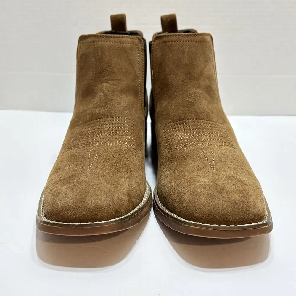 ILV Men’s Square Toe Chelsea Western Boots Size 9.5 Cowboy Leather